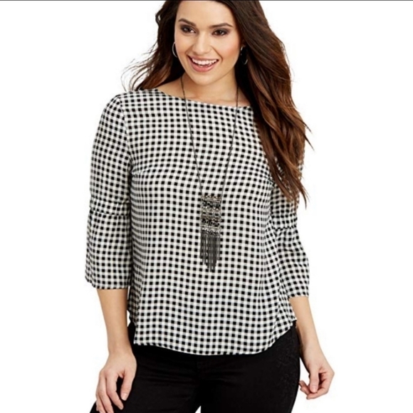 MAURICE'S | Gingham Bellsleeve Blouse - Picture 2 of 7